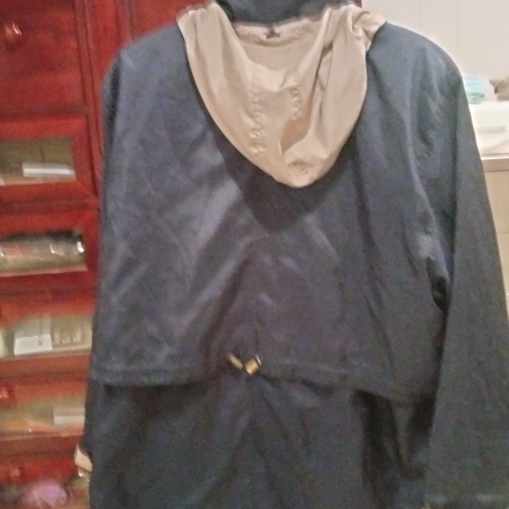 Essentials Blue Windbreaker With Semi-Fitted Silh… - image 3